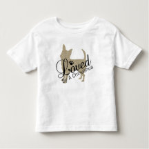 チワワに愛された幼児用Tシャツ