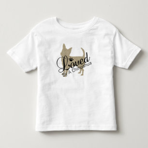 チワワに愛された幼児用Tシャツ トドラーTシャツ