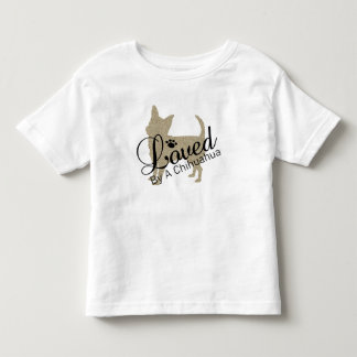 チワワに愛された幼児用Tシャツ トドラーTシャツ