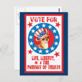 チワワに投票 ポストカード (正面/裏面)