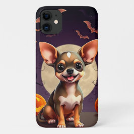 チワワのかわいいお化けの魔法🎃🐶 秋 iPhone 11 ケース