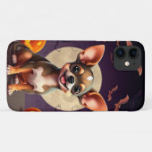 チワワのかわいいお化けの魔法🎃🐶 秋 Case-Mate iPhoneケース (裏面(横))