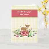 チワワのウェルカードを取得 カード (黄色い花)