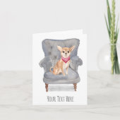 チワワのオーダーメイドグリーティングカード カード (正面)