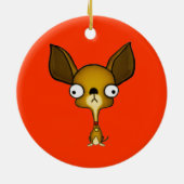 チワワのオーナメント セラミックオーナメント (裏面)