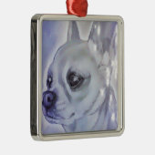 チワワのクリスマスのオーナメント メタルオーナメント (右)