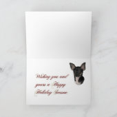 チワワのクリスマスの挨拶状 シーズンカード (内部)