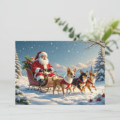 チワワのクリスマスカード シーズンカード (スタンド正面)