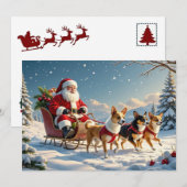 チワワのクリスマスカード シーズンカード (正面/裏面)