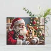 チワワのクリスマスカード シーズンカード (スタンド正面)