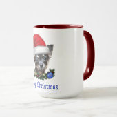 チワワのクリスマスコーヒーマグ マグカップ (正面右)