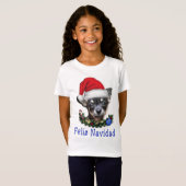 チワワのクリスマス Tシャツ (正面フル)