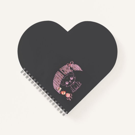 チワワのケーキ屋さん、スイーツ好き、お菓子作り、動物好きへのギフト、可愛い、犬好き ノートブック (正面)