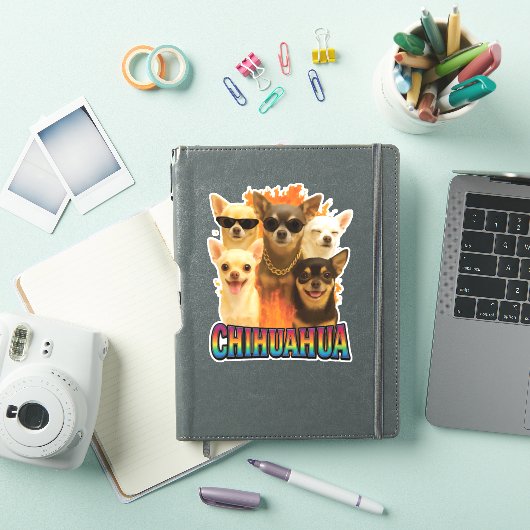 チワワのコピー シール (iPadカバー)