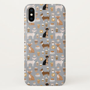 チワワのコーヒー電話箱 iPhone X ケース