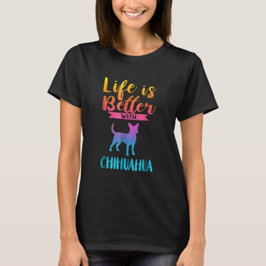チワワのシャツの愛犬家が良い Tシャツ (正面)