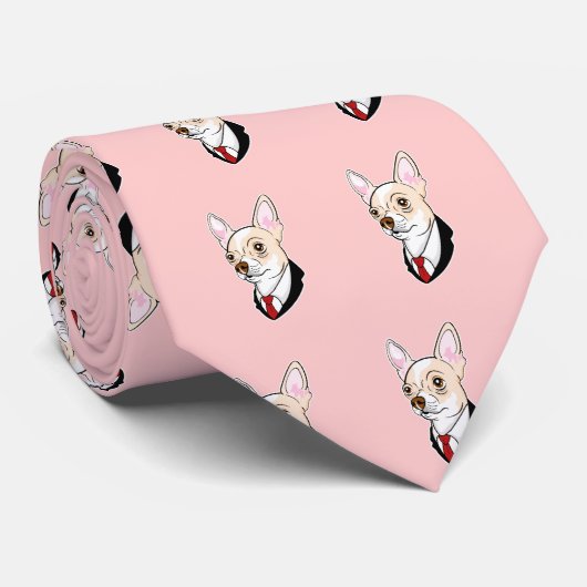 チワワのタイ ネクタイ (ロール)