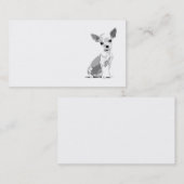 チワワのテンプレートの名刺 名刺 (正面/裏面)