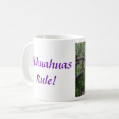 チワワのトリオのマグ コーヒーマグカップ (正面左)