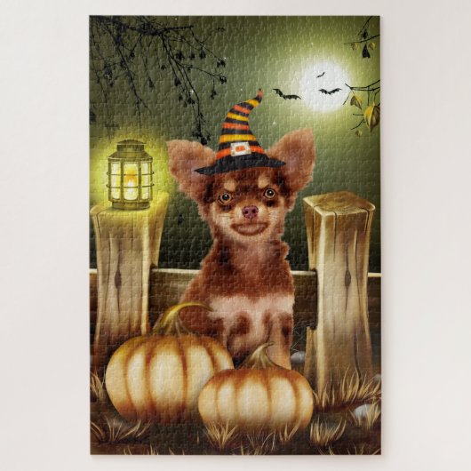 チワワのハロウィンパズル ジグソーパズル (縦)