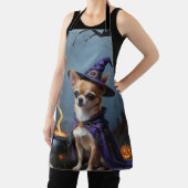 チワワのハロウィンペイント画 エプロン (インサイチュ)