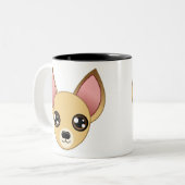 チワワのマグ ツートーンマグカップ (正面左)