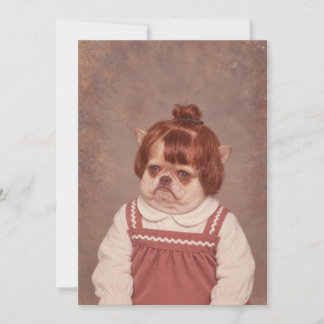 チワワの写真撮影Tシャツ 招待状