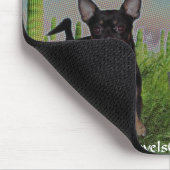 チワワの国かわいいMickeyElvis マウスパッド (コーナー)