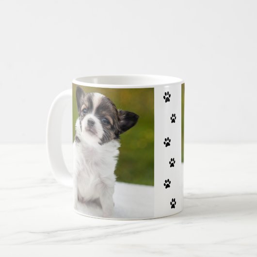 チワワの子犬のコーヒーマグ コーヒーマグカップ (正面左)