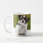 チワワの子犬のコーヒーマグ コーヒーマグカップ (左)