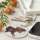 チワワの子犬の歩く キーホルダー (正面右)