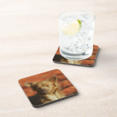 チワワの子犬のHeadshot コースター (右側)