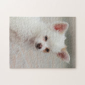 チワワの子犬を庭に ジグソーパズル (横)