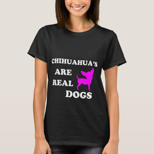 チワワの実在犬Tシャツ Tシャツ (正面)