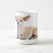 チワワの小犬の犬のコーヒー・マグ コーヒーマグカップ (中央)