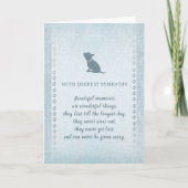 チワワの悔やみや弔慰の美しい記憶 カード (正面)