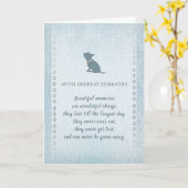 チワワの悔やみや弔慰の美しい記憶 カード (黄色い花)