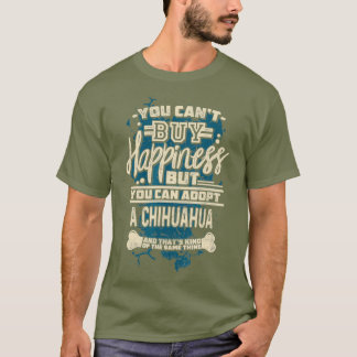 チワワの救助犬のシャツを着る Tシャツ