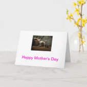 チワワの母の日カード カード (黄色い花)