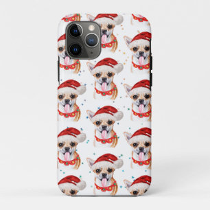 チワワの水彩画のクリスマスデザイン iPhone 11 PROケース