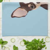 チワワの漫画 キッチンタオル (折り畳み)