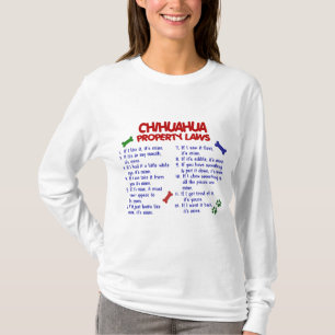 チワワの特性の法律2 Tシャツ