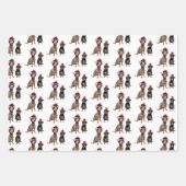 チワワの犬たち ラッピングペーパーシート (正面)