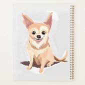 チワワの犬 | かわいい犬 ペット パピー 水彩画 プランナー手帳 (裏面)