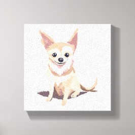 チワワの犬 | かわいい犬 ペット 子犬 水彩画 キャンバスプリント