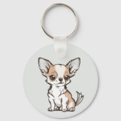 チワワの犬 キーホルダー (裏面)
