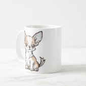 チワワの犬 コーヒーマグカップ (正面左)