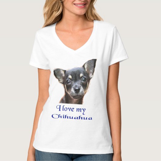 チワワの犬Tシャツ Tシャツ (正面)