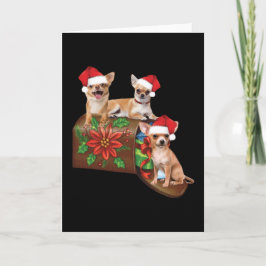 チワワの箱の手紙のクリスマスオーナメント かわいい カード