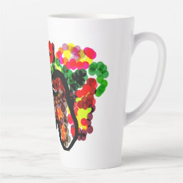 チワワの花 カフェラテマグ